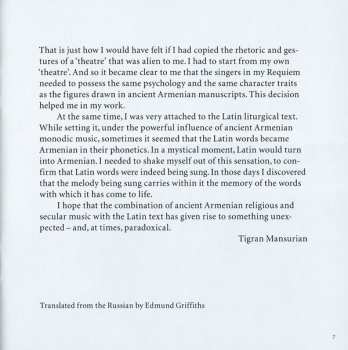 CD Tigran Mansurian: Requiem