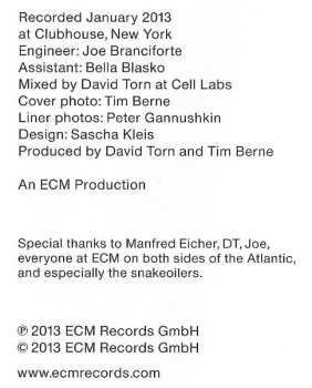 CD Tim Berne's Snakeoil: Shadow Man