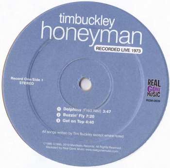 2LP Tim Buckley: Honeyman, Recorded Live 1973 LTD