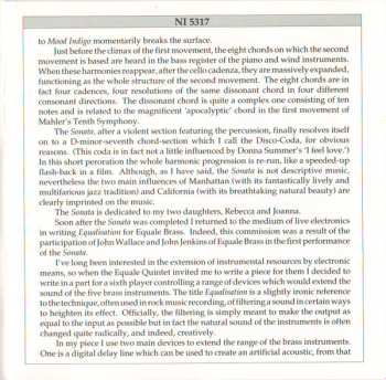 CD The Nash Ensemble: Sonata / Equalisation