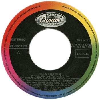 SP Tina Turner: We Don't Need Another Hero (Thunderdome)