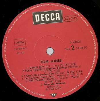 LP Tom Jones: Tom Jones