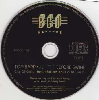 CD Pearls Before Swine: City Of Gold / ...Beautiful Lies You Could Live In.