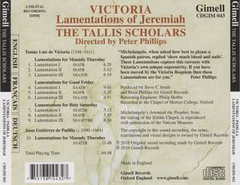 CD The Tallis Scholars: Lamentations Of Jeremiah
