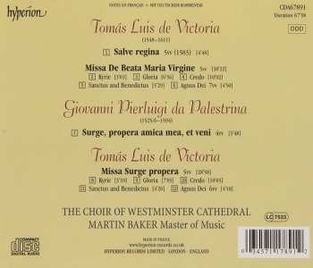 CD Westminster Cathedral Choir: Missa De Beata Maria Virgine; Missa Surge Propera; Salve Regina