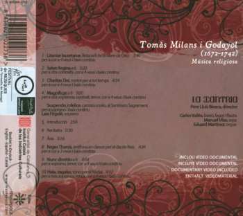 CD Tomás Milans I Godayol: Música Religiosa
