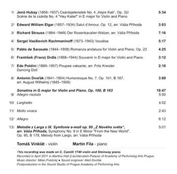 CD Tomáš Vinklát: Violin My Love