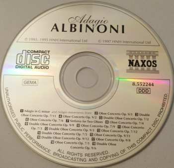 CD Tomaso Albinoni: Adagio