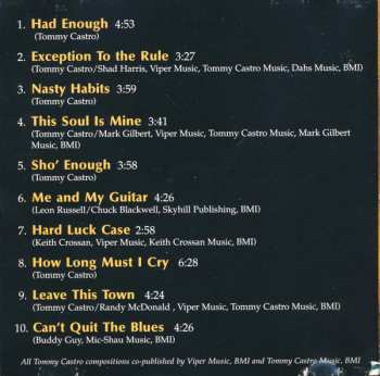 CD Tommy Castro: Exception To The Rule