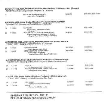 CD Tommy Kent: Susie Darlin'