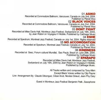 CD Tony Allen: Live