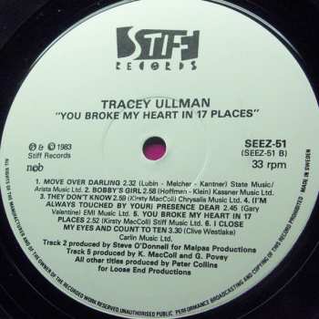 LP Tracey Ullman: You Broke My Heart In 17 Places
