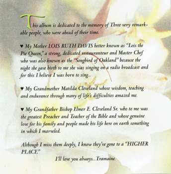 CD Tramaine Hawkins: To A Higher Place