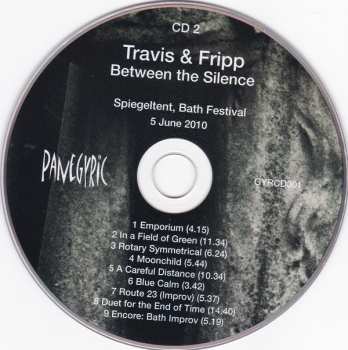 3CD Travis & Fripp: Between The Silence