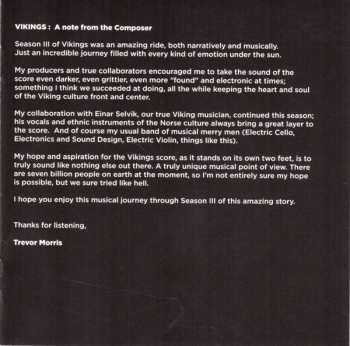 CD Trevor Morris: Vikings Music From Season Three (Music From The TV Series)