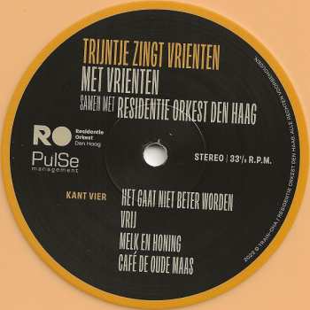 2LP Trijntje Oosterhuis: Trijntje Zingt Vrienten Met Vrienten Samen Met Residentie Orkest Den Haag CLR