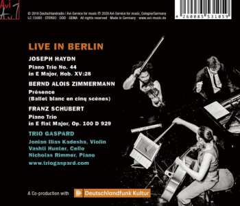 2CD Franz Schubert: Live In Berlin