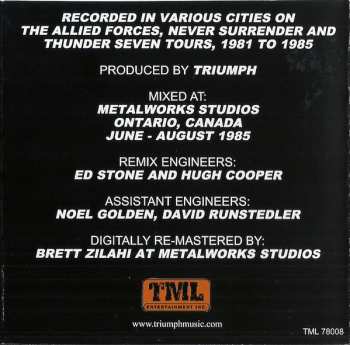 CD Triumph: Stages