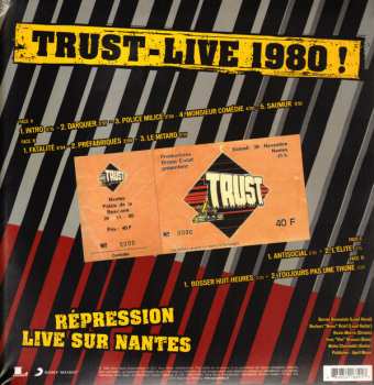 2LP Trust: Live 1980 ! - Répression Live Sur Nantes