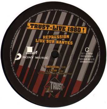 2LP Trust: Live 1980 ! - Répression Live Sur Nantes