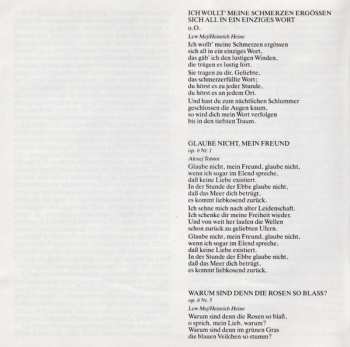 CD Pyotr Ilyich Tchaikovsky: Lieder 