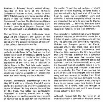 CD Tubeway Army: Replicas