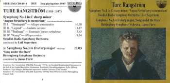 CD Sveriges Radios Symfoniorkester: Symphony No.1 In C Sharp Minor, 'August Strindberg In Memoriam'; Symphony No.3 In D Sharp Major, 'Song Under The Stars'