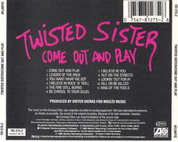 CD Twisted Sister: Come Out And Play