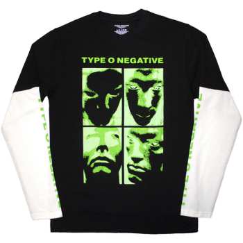 Merch Type O Negative: Layered Long Sleeve T-Shirt Faces