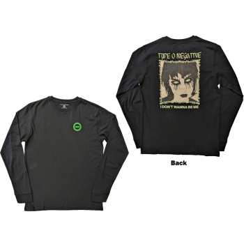 Merch Type O Negative: Type O Negative Unisex Long Sleeve T-shirt: I Don't Wanna Be Me (back Print) (small) S