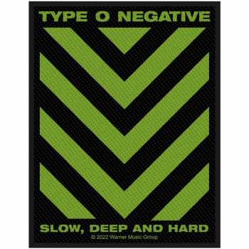 Merch Type O Negative: Aufnäher Slow, Deep & Hard