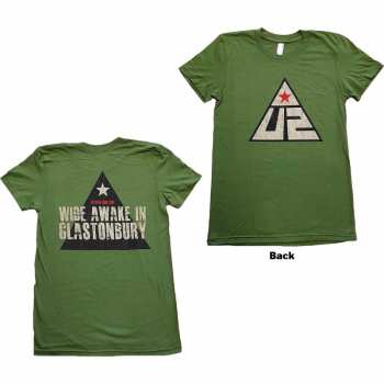 Merch U2: Dámské Tričko Glastonbury 2011 Pyramid Stage M