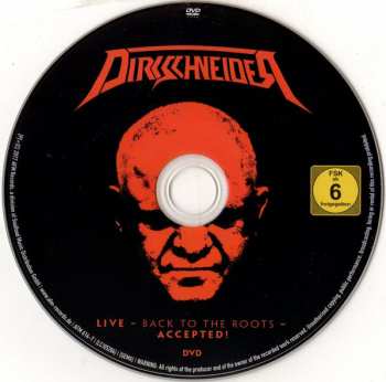 2CD/DVD Udo Dirkschneider: Live - Back To The Roots - Accepted!