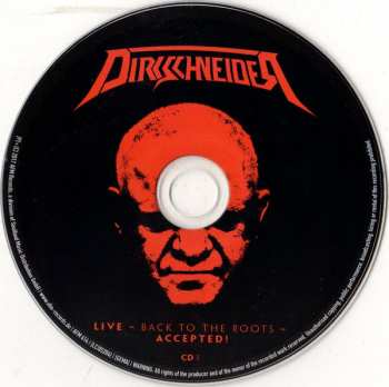 2CD/DVD Udo Dirkschneider: Live - Back To The Roots - Accepted!
