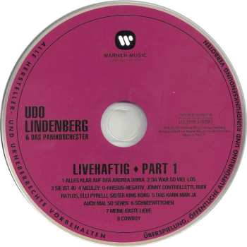 5CD/Box Set Udo Lindenberg: Original Album Series Vol. 3 - Live & Rare