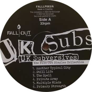 2LP UK Subs: UK Subversives (The Fall Out Singles Collection) CLR