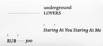 CD Underground Lovers: Staring At You Staring At Me