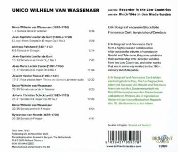 CD Erik Bosgraaf: Van Wassenaer And The Recorder In The Low Countries