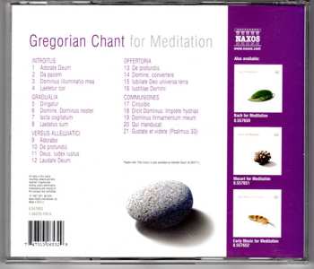CD Unknown Artist: Gregorian Chant For Meditation