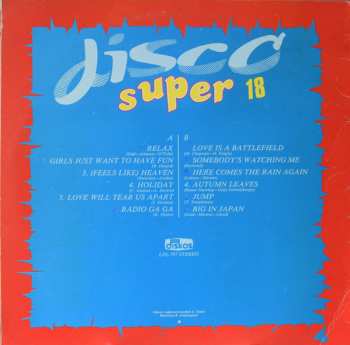 LP Unknown Artist: Disco Super 18