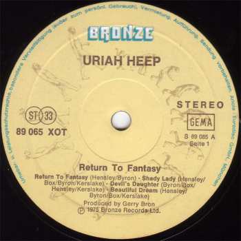 LP Uriah Heep: Return To Fantasy
