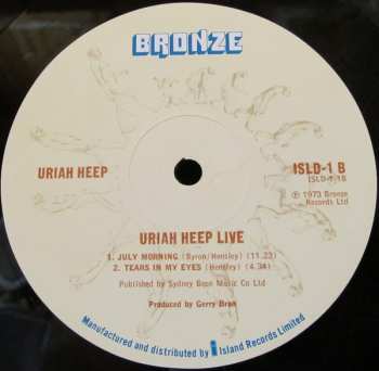 2LP Uriah Heep: Uriah Heep Live