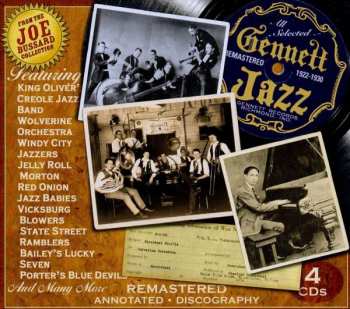 4CD/Box Set Various: Gennett Jazz 1922-1930