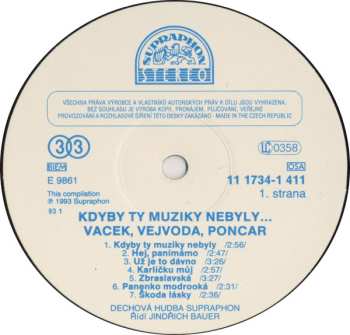LP Karel Vacek: Kdyby Ty Muziky Nebyly ...