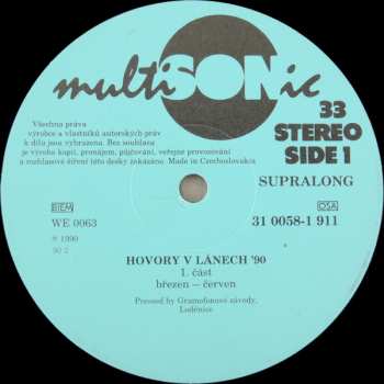LP Václav Havel: Hovory V Lánech '90
