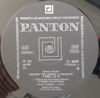 LP Antonín Dvořák: Koncert Pro Housle A Orchestr A-Moll, Op. 53 - Mazurek Pro Housle A Orchestr E-Moll, Op. 49 (73/2)
