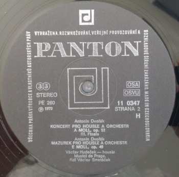 LP Antonín Dvořák: Koncert Pro Housle A Orchestr A-Moll, Op. 53 - Mazurek Pro Housle A Orchestr E-Moll, Op. 49 (73/2)