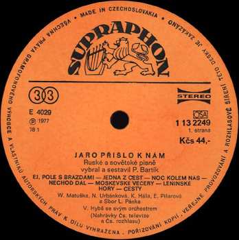 LP Václav Hybš Orchestra: Jaro Přišlo K Nám