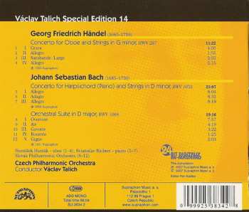CD Johann Sebastian Bach: Oboe Concerto In G Minor HMV 287 / Concerto In D Minor BWV 1052, Orchestral Suite BWV 1068