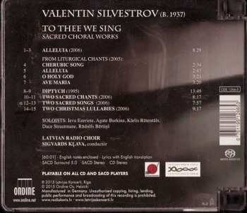 SACD Valentin Silvestrov: To Thee We Sing - Sacred Choral Works